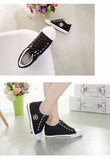 Sepatu Wanita Cantik - Sneakers Wedges Canvas Shoes Women Casual 5 cm Height - Cantik Menawan