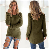 Fashion Baru Sweater Wanita Cantik Long Sleeve Soft Smooth Warm - Cantik Menawan