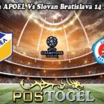 Prediksi Bola APOEL Vs Slovan Bratislava 14 Agustus 2024