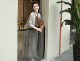 Dress Cantik Terbaru - Kimono Summer Dress Loose Two Piece Vintage - Cantik Menawan