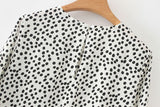 Drees Wanita Terbaru Murah Diskon dan Gratis Ongkos Kirim - Dress Wanita Dots Print Maxi - Cantik Menawan