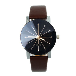 Jam Casual Kulit Strap Quartz Wrist Watch - Cantik Menawan