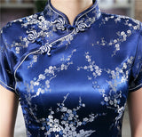 Dress Wanita Traditional Cheongsam Model Cina Sutra Satin Mini Seksi Cantik - Cantik Menawan