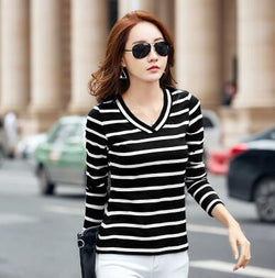 Korean Style T-Shirt Cotton New Plus Size Tshirt - Cantik Menawan