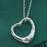 Kalung Peach Heart Pendant Necklace - Cantik Menawan