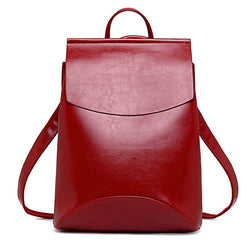 Backpack Wanita Youth Vintage Leather Tas Kuliah dan Tas Casual - Cantik Menawan