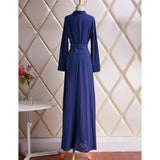 Kaftan Abaya Wanita Cantik - Long Sleeve Vintage Maxi Dress - Cantik Menawan