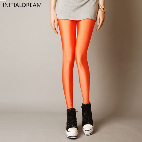 Multiple Color Neon Leggings Fashion Slim High Elastic Women - Cantik Menawan