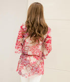 Blouse Style Fashion Wanita Chiffon Half Sleeve Embroidery Tunic - Cantik Menawan