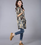 Blouse Cardigan Wanita Kimono Long Tunic Shirt - Cantik Menawan