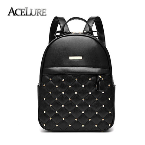 Backpack Wanita Casual Cantik -  High Quality Shoulder Bag PU Leather - Cantik Menawan