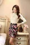 Atasan Wanita Cantik & Menawan - Long sleeved Casual Lace blouse - Cantik Menawan