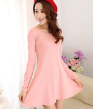 Dress Cantik Style Korea -  Slim Bottoming Dress - Cantik Menawan