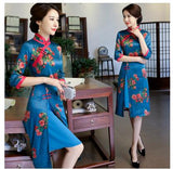 Dress Wanita Baru dan Modern Cheongsam Style Cina - Cantik Menawan