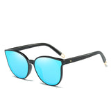 Kacamata Wanita Anti UV Kekinian Luxury Flat Top Cat Eye Sunglasses Elegant - Cantik Menawan