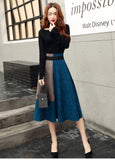 Dress Korea Cantik & Trendy - Long Sleeved 2 Sets Female Dress - Cantik Menawan
