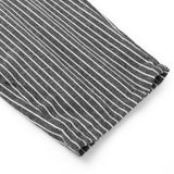 Celana Panjang Wanita Elastic Waist Striped Patch Pockets Loose Cotton Linen - Cantik Menawan