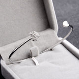 Ongkos Kirim - 1pcs Gelang Wanita Crystal Double Heart Bow Gratis + Baju Kemeja Cantik - Cantik Menawan